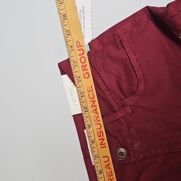 NWT Maurices SLIM Boot Curvy Jeans SZ S (4-6) MAROON Stretchy - Picture 11 of 14
